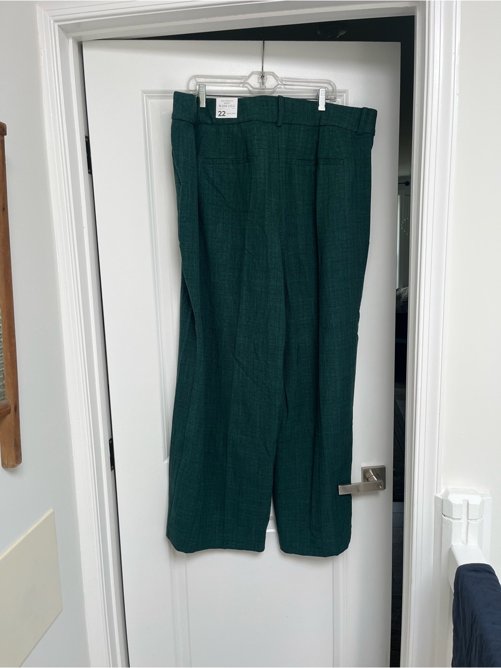 NWT Dark Green Wide Leg Dress Pants - Picture 4 of 4